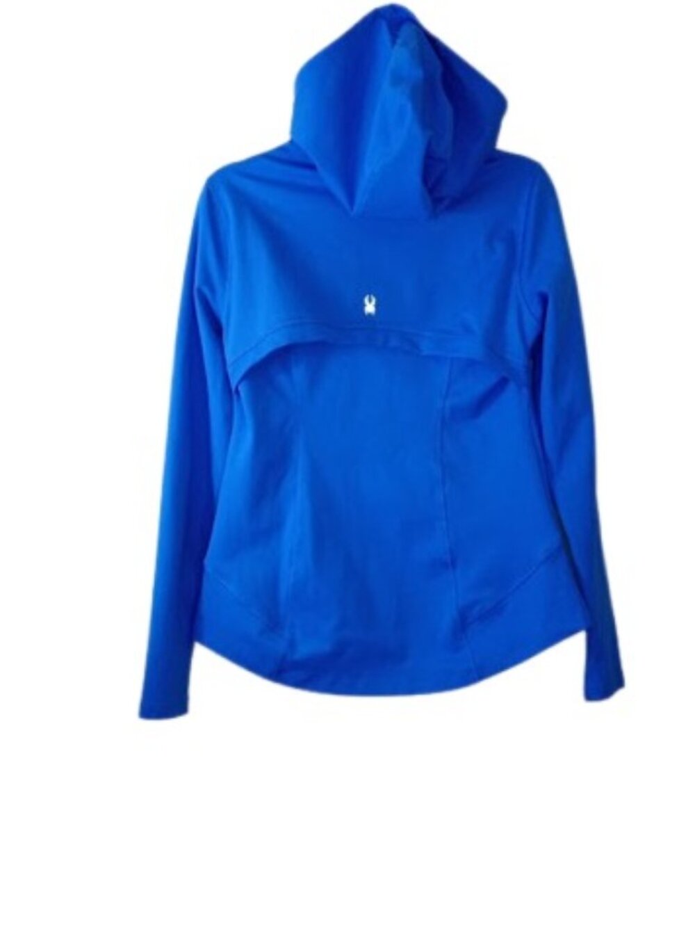 Spyder Active Womens Yoga Running Hooded Jacket Blue Quick Dry M